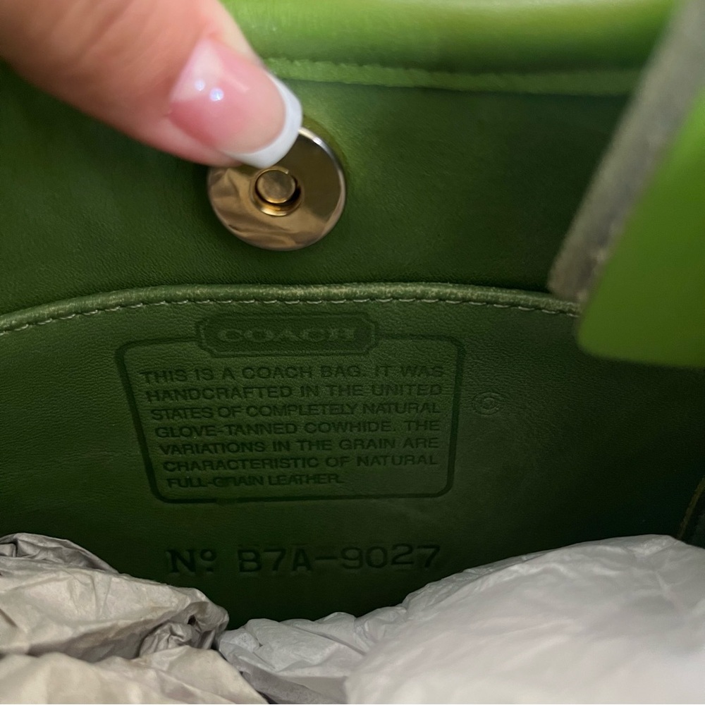Rare Vintage Coach Ergo Bag Mini Green Leaf
9027 Satchel Hobo - Picture 10 of 13